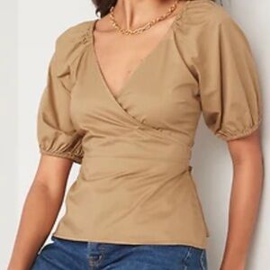 Old Navy wrap, puff/short sleeve blouse